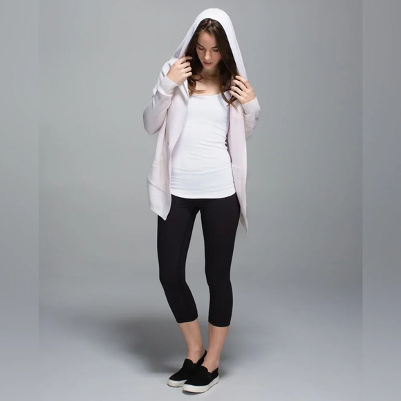 Lululemon Cabin Yogi Wrap Heathered White / Neutral Blush size 8 - Picture 7 of 11
